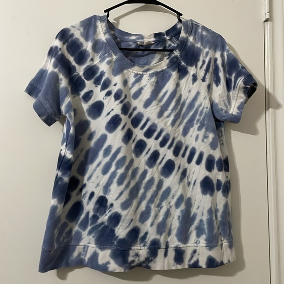 Jane and Delancey Blue Tie-Dye Top - Picture 1 of 3